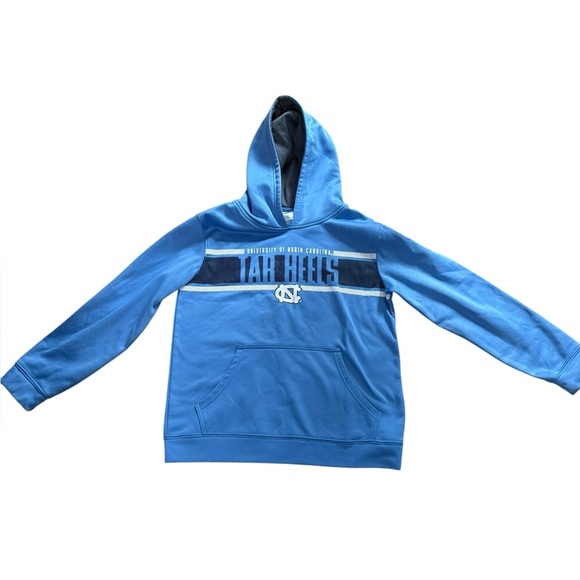 UNC Tar Heels Hoodie Blue Pullover Sweatshirt Boys Large - Picture 1 of 5